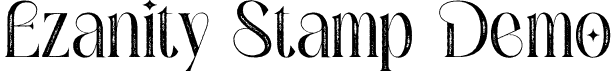 Ezanity Stamp Demo font | EzanityStamp-Regular_demo.otf