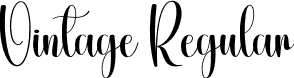 Vintage Regular font | Vintage.otf