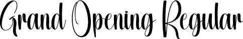 Grand Opening Regular font | Grand-Opening.otf