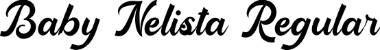 Baby Nelista Regular font | Baby-Nelista-Demo.ttf