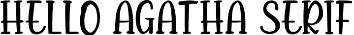 Hello Agatha Serif font | hello-agatha-serif.ttf