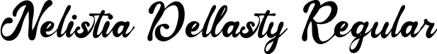 Nelistia Dellasty Regular font | nelistiadellasty-7oyva.otf