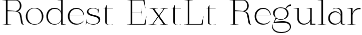 Rodest ExtLt Regular font | Rodest-ExtraLight.ttf