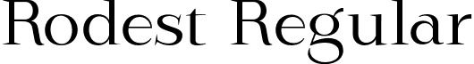 Rodest Regular font | Rodest-Regular.otf