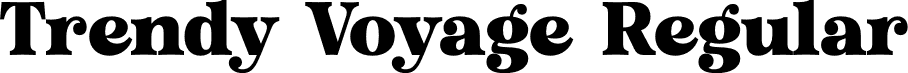 Trendy Voyage Regular font | trendyvoyage-regular.otf