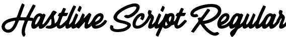 Hastline Script Regular font | Hastline.otf