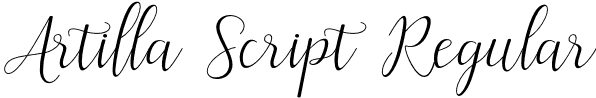 Artilla Script Regular font | Artilla.otf