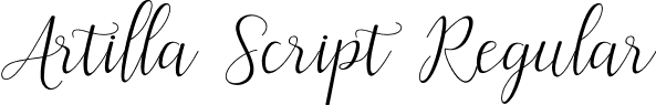 Artilla Script Regular font | Artilla.ttf