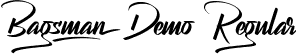 Bagsman Demo Regular font | BagsmanDemoRegular.ttf