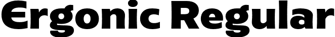 Ergonic Regular font | Ergonic.otf