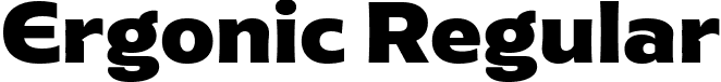 Ergonic Regular font | Ergonic.ttf