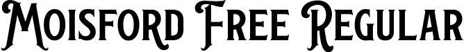 Moisford Free Regular font | Moisford.otf