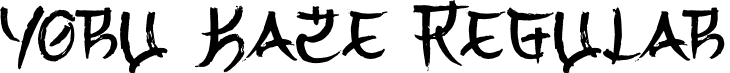 Yoru Kaze Regular font | Yoru-Kaze-Demo.otf