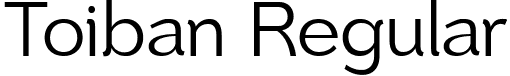 Toiban Regular font | toiban-dopjx.ttf