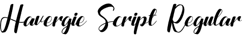 Havergie Script Regular font | Havergie Script.otf