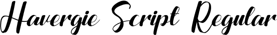 Havergie Script Regular font | Havergie Script.ttf