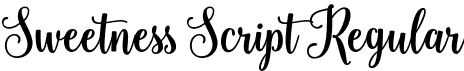 Sweetness Script Regular font | Sweetness Script.otf