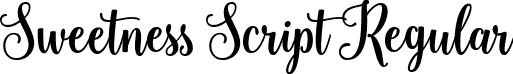 Sweetness Script Regular font | Sweetness Script.ttf