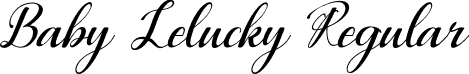 Baby Lelucky Regular font | Baby Lelucky.ttf