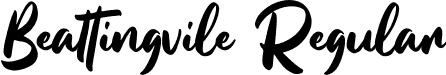 Beattingvile Regular font | Beattingvile.otf