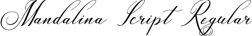 Mandalina Script Regular font | 464 Mandalina.otf