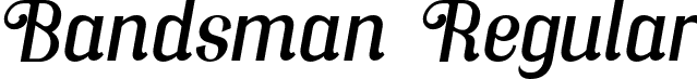 Bandsman Regular font | Bandsman.otf