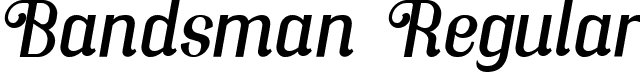 Bandsman Regular font | Bandsman.ttf