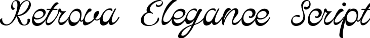 Retrova Elegance Script font | Retrova Elegance.otf