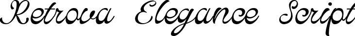 Retrova Elegance Script font | Retrova Elegance.ttf