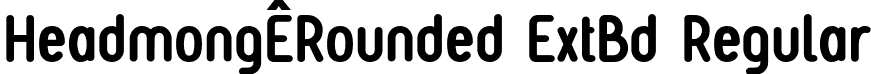 HeadmongÊRounded ExtBd Regular font | Headmong Rounded-ExtraBold.otf