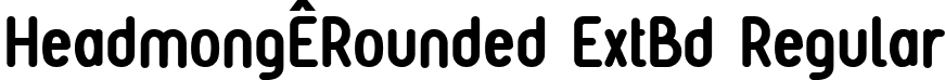 HeadmongÊRounded ExtBd Regular font | Headmong Rounded-ExtraBold.ttf