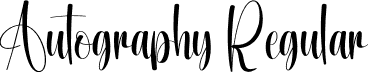 Autography Regular font | Autography.otf