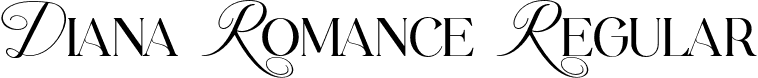 Diana Romance Regular font | DianaRomance-Regular.otf