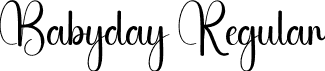 Babyday Regular font | Babyday.otf