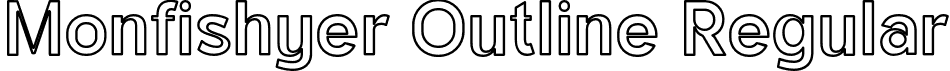 Monfishyer Outline Regular font | Monfishyer-Outline.otf