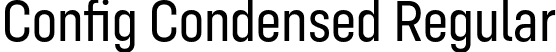 Config Condensed Regular font | ConfigCondensed-Regular.otf