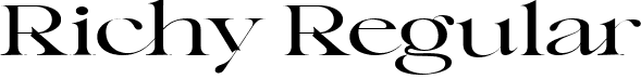 Richy Regular font | Richy.ttf