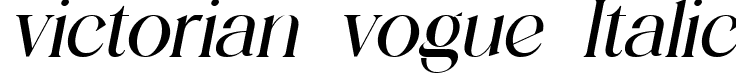 victorian vogue Italic font | victorianvogue-Italic.ttf