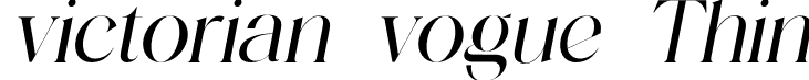 victorian vogue Thin font | victorianvogue-ThinItalic.otf