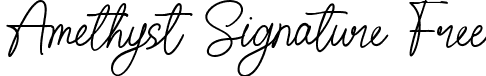 Amethyst Signature Free font | Amethyst Signature Free.ttf