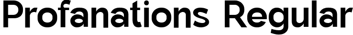 Profanations Regular font | Profanations-Regular.ttf