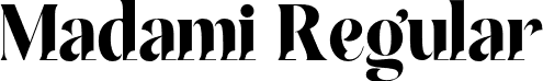 Madami Regular font | Madami.otf