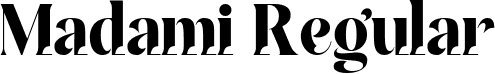 Madami Regular font | Madami.ttf