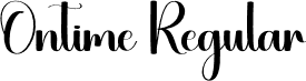 Ontime Regular font | Ontime.otf