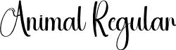 Animal Regular font | Animal.otf