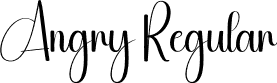 Angry Regular font | Angry.otf