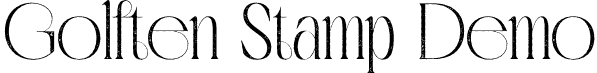 Golften Stamp Demo font | GolftenStamp-Regular_demo.otf