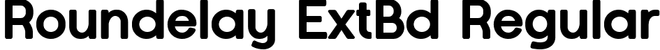 Roundelay ExtBd Regular font | Roundelay-ExtraBold.ttf