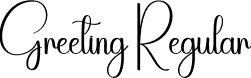 Greeting Regular font | Greeting.otf