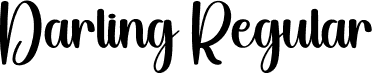 Darling Regular font | Darling.otf